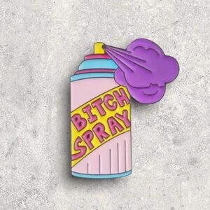 3/$18 NEW B*tch Spray Enamel Pin Brooch